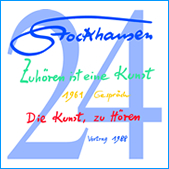 Stockhausen Special Edition Text-CD 24