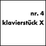 KLAVIERSTÜCK X