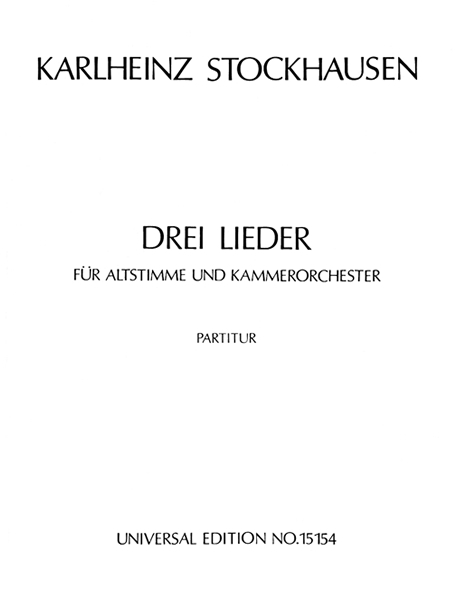 DREI LIEDER